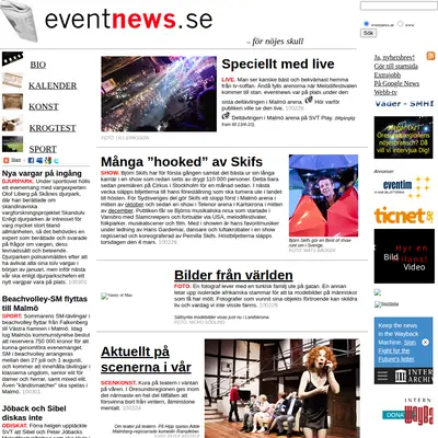 www.eventnews.se startsida 2010