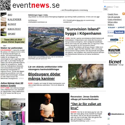 www.eventnews.se startsida 2014