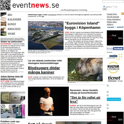 www.eventnews.se startsida 2015