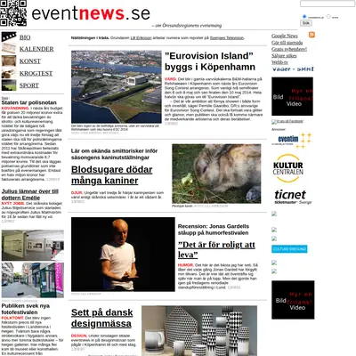 www.eventnews.se startsida 2026