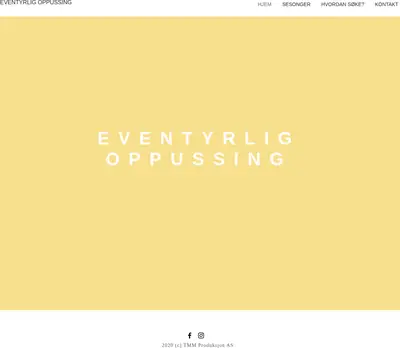Eventyrlig Oppussing startsida 2021