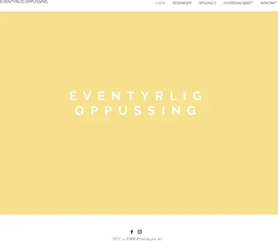 Eventyrlig Oppussing startsida 2022