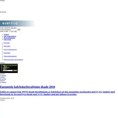 evertiq.se startsida 2011