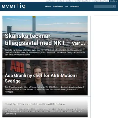 evertiq.se startsida 2024