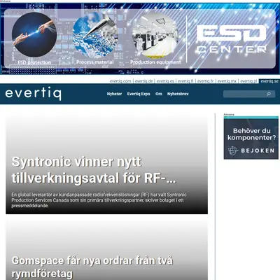 evertiq.se startsida 2025