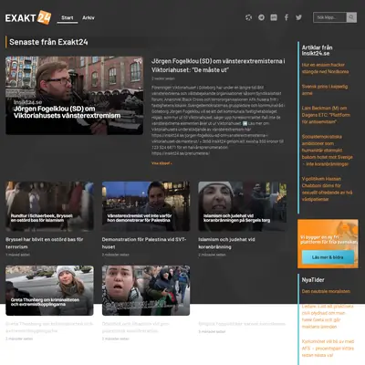 www.exakt24.se startsida 2024