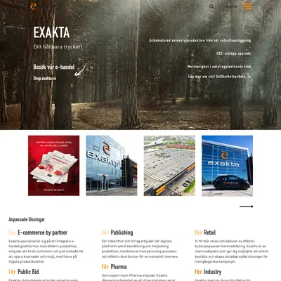 www.exakta.se startsida 2026