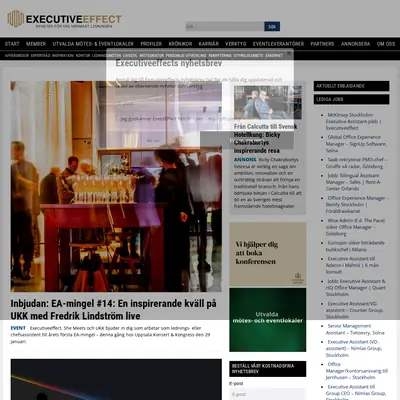 executiveeffect.se startsida 2026