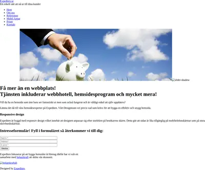 www.expediten.se startsida 2014