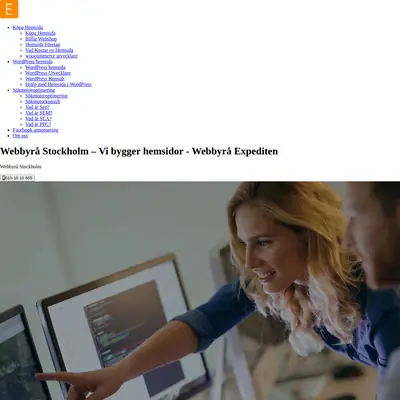 www.expediten.se startsida 2022