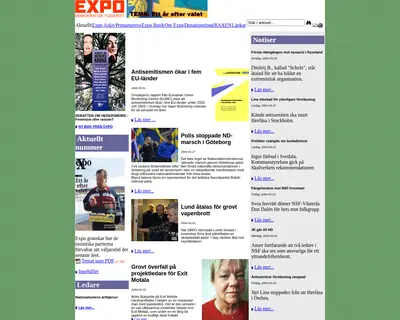 www.expo.se startsida 2004