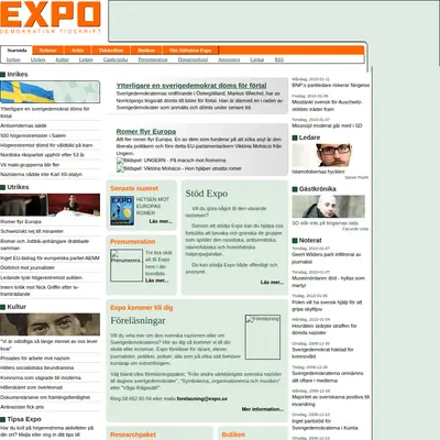 www.expo.se startsida 2010