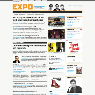 www.expo.se startsida 2011