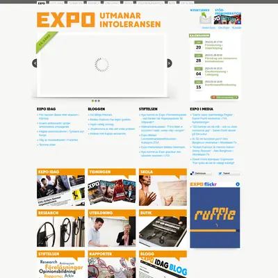 www.expo.se startsida 2015