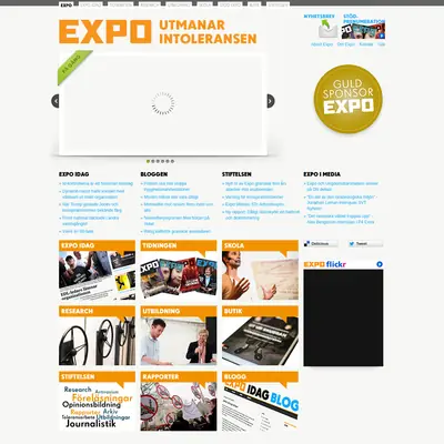 www.expo.se startsida 2016