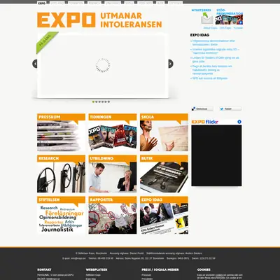 www.expo.se startsida 2017