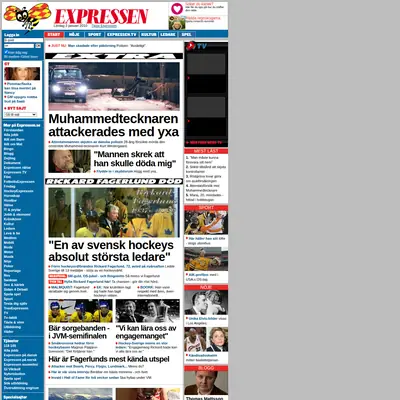 Expressen TV startsida 2010