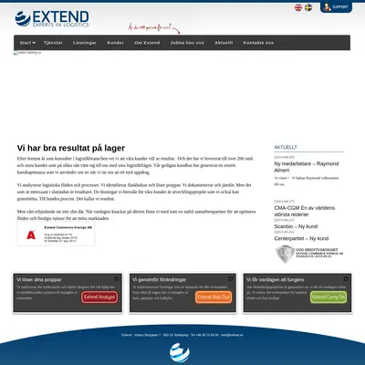 www.extend.se startsida 2014