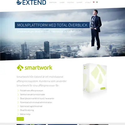 www.extend.se startsida 2015