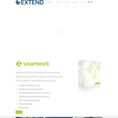 www.extend.se startsida 2016