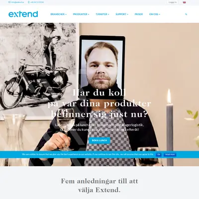 www.extend.se startsida 2017
