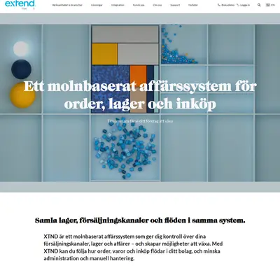 www.extend.se startsida 2023