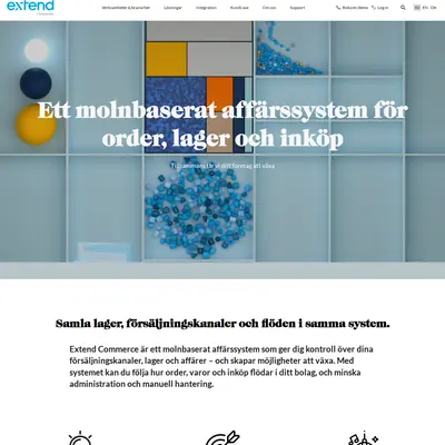 www.extend.se startsida 2025