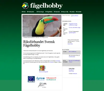 Fågelhobby startsida 2008