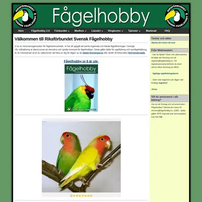 Fågelhobby startsida 2025