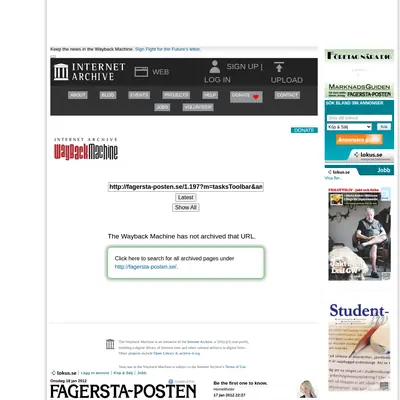 www.fagersta-posten.se startsida 2012