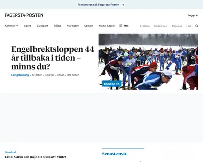 www.fagersta-posten.se startsida 2025