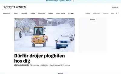 www.fagersta-posten.se startsida 2026