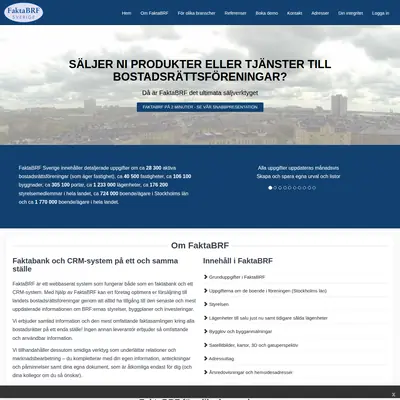 www.faktabrf.se startsida 2021