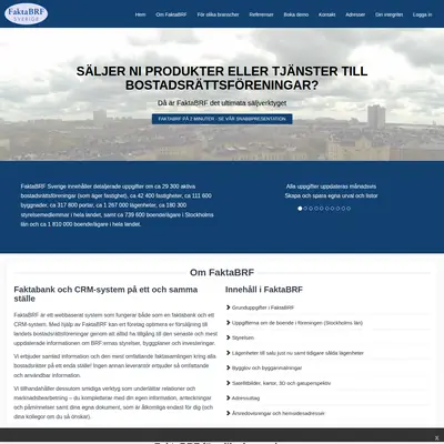 www.faktabrf.se startsida 2023