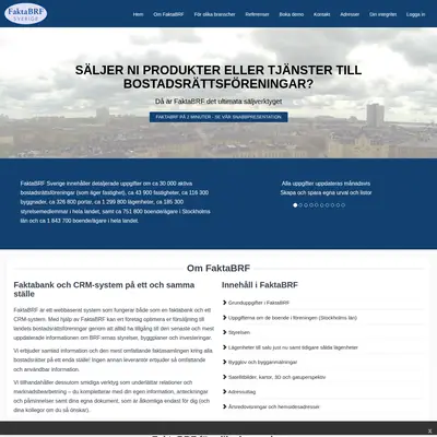 www.faktabrf.se startsida 2025