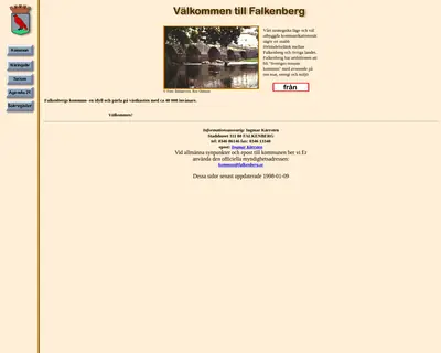 ifalkenberg.nu startsida 1998
