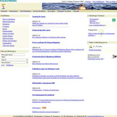 ifalkenberg.nu startsida 2008