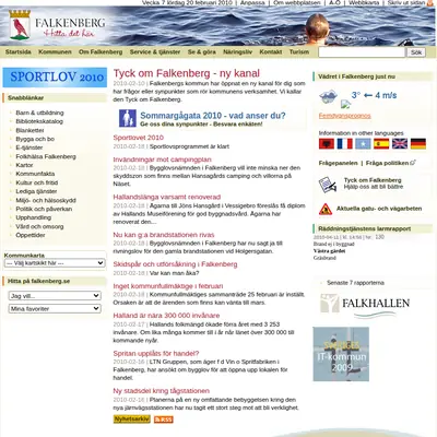 ifalkenberg.nu startsida 2010