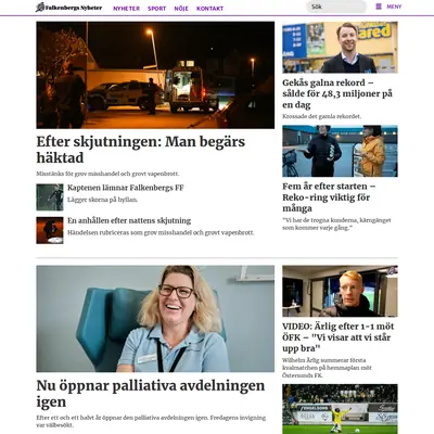 falkenbergsnyheter.se startsida 2022