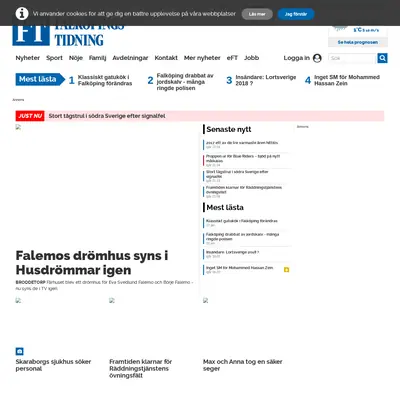 Falköpings Tidning Tidning för Falköpings stad och Falbygden. startsida 2018
