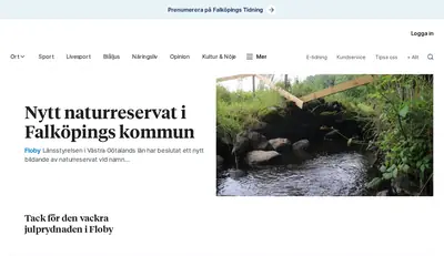 Falköpings Tidning Tidning för Falköpings stad och Falbygden. startsida 2024