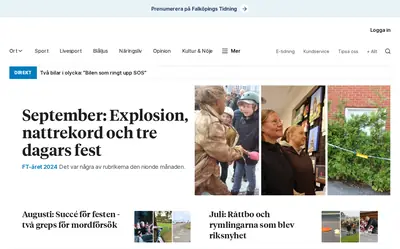 Falköpings Tidning Tidning för Falköpings stad och Falbygden. startsida 2025