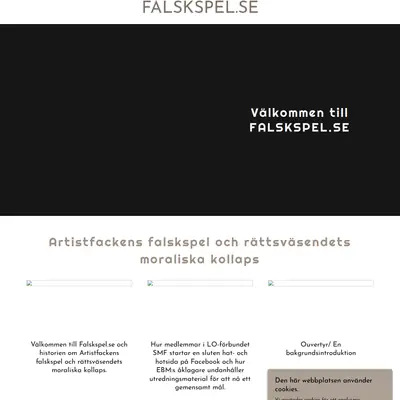 Falskspel.se startsida 2026