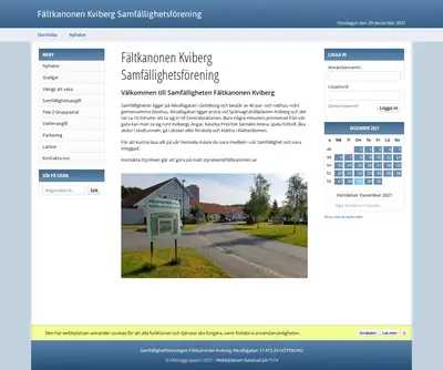 Fält Kanonen startsida 2021