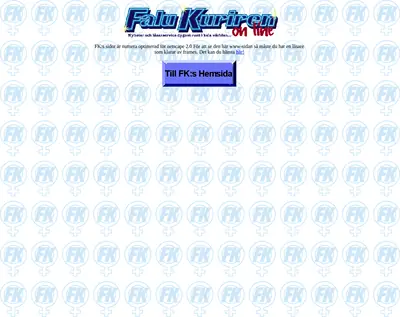 falukuriren.se startsida 1996