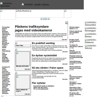 falukuriren.se startsida 2002
