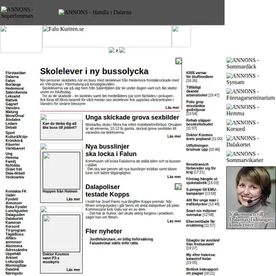falukuriren.se startsida 2003