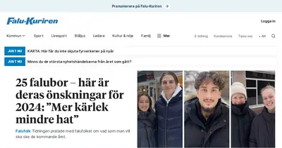 falukuriren.se startsida 2024