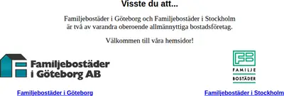 www.familjebostader.se startsida 2006