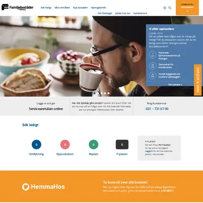www.familjebostader.se startsida 2019